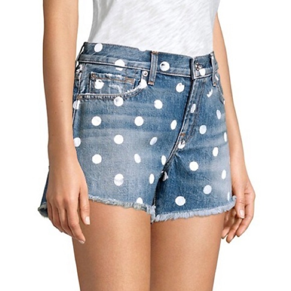 NEW For All Mankind Polka Dot Shorts - 25
